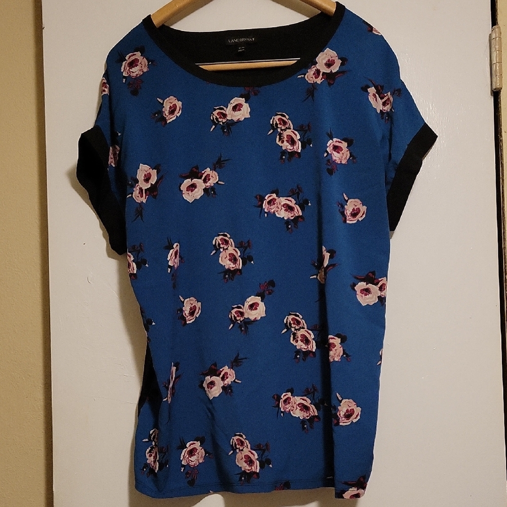 Lane Bryant Womans Floral Blouse 14/16